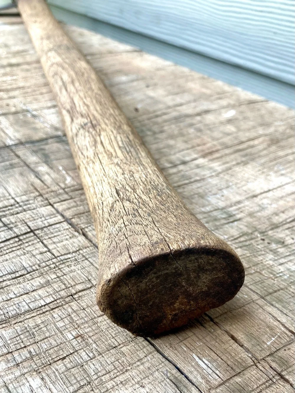 Vintage Cutting Tool with Wood Handle Rustic Decor